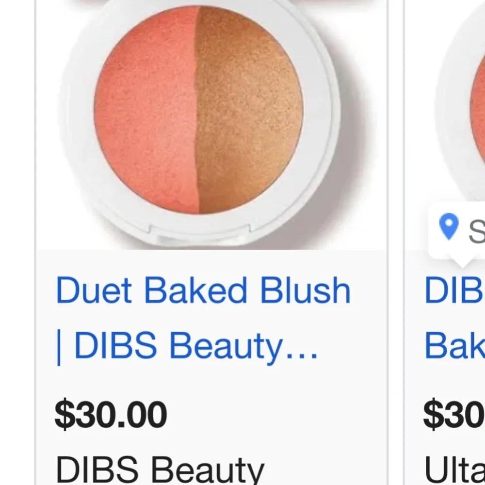 Dual-Tone Blush Compact - Coral and Bronze